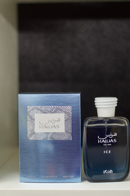 Hawas Ice de Rasasi + Regalo Frasco para viaje.