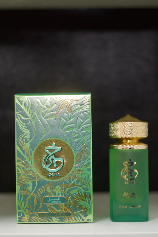 Paris Corner Khair Pistacho + Regalo frasco de viaje.